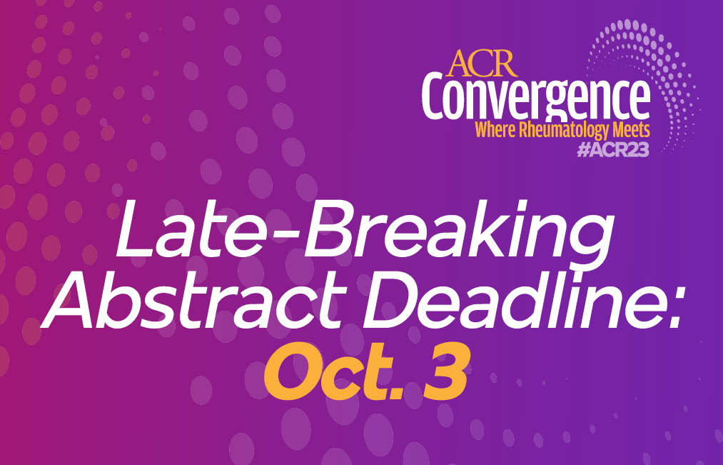 Call for late-breaking abstract submissions is open