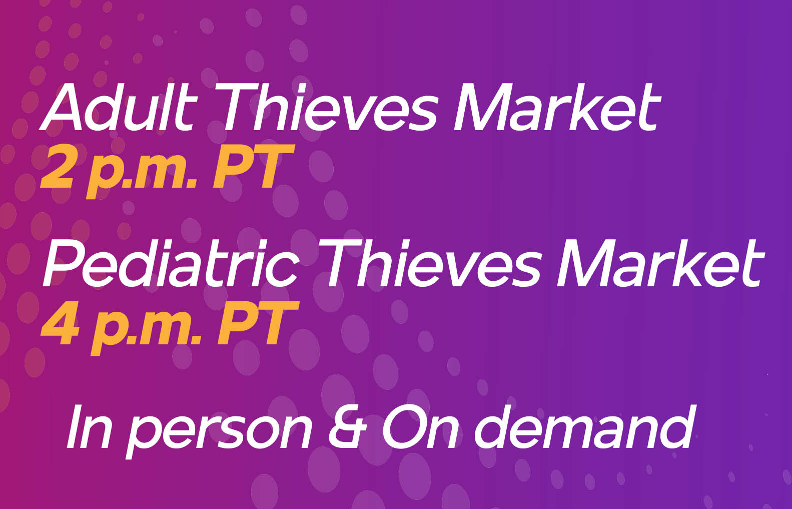 Interactive Thieves Market to Challenge Attendees with Complicated Cases